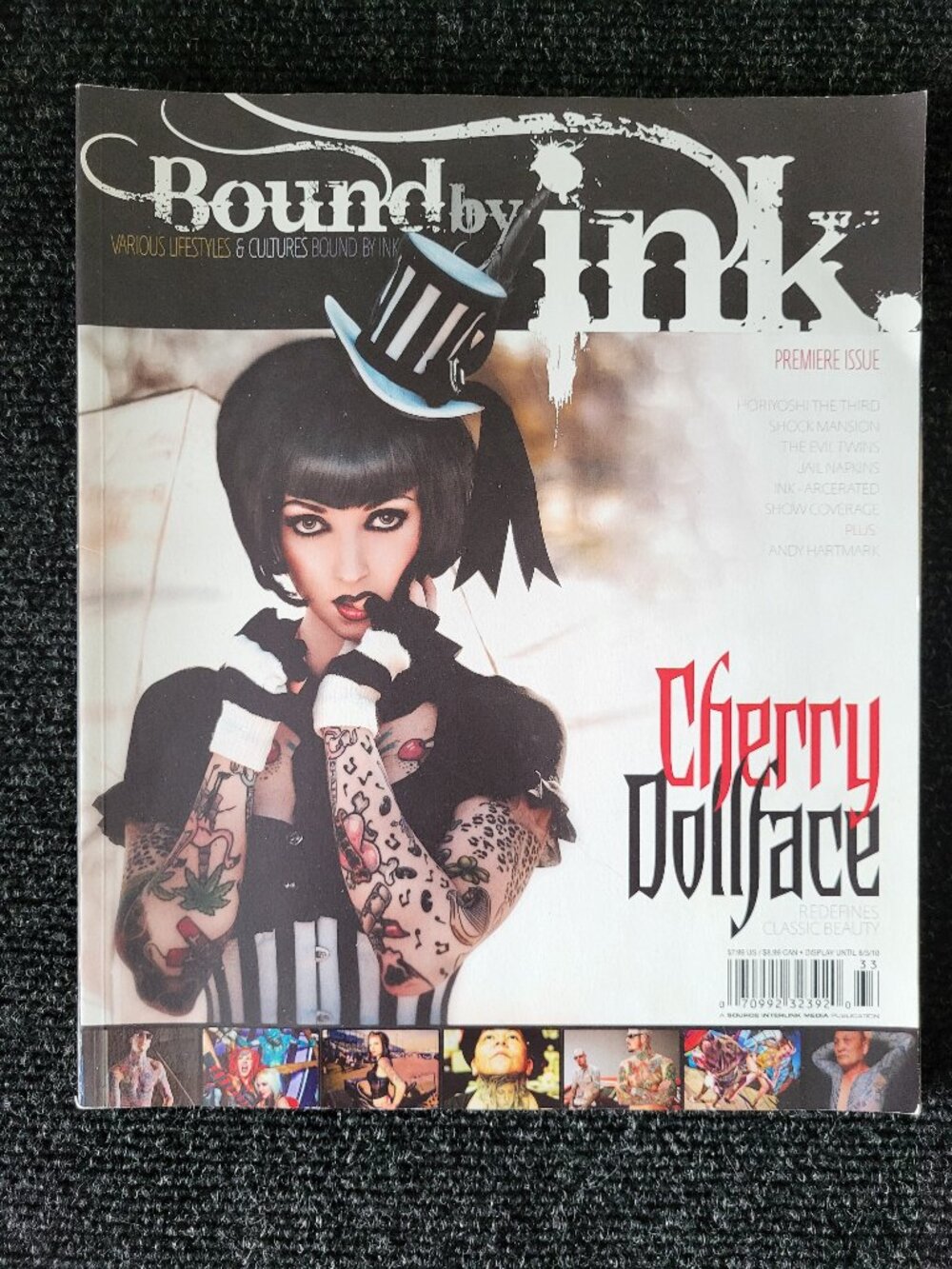BOUND BY INK Magazine Premiere Issue 2010 Cherry Dollface Shock Mansion Tattoos
